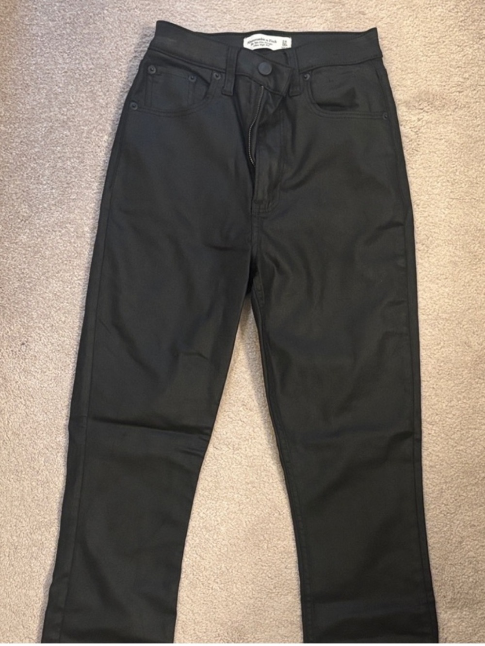 Abercrombie Curve Love 90s Slim Straight Pant Ultra High Rise - Picture 2 of 4